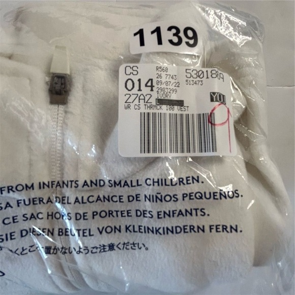 Lands' End Women's Ivory Fleece Zip-Up Vest Size Large Casual - Picture 7 of 9